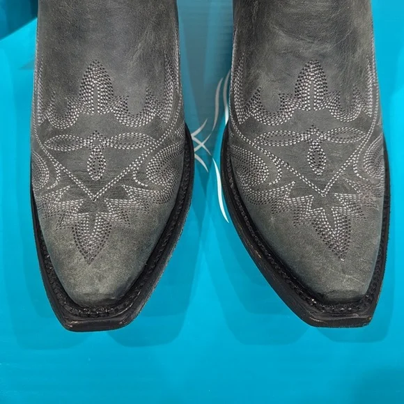 NIB Lane Lexington Bootie Distressed Charcoal Grey 8 8.5 - Picture 7 of 8